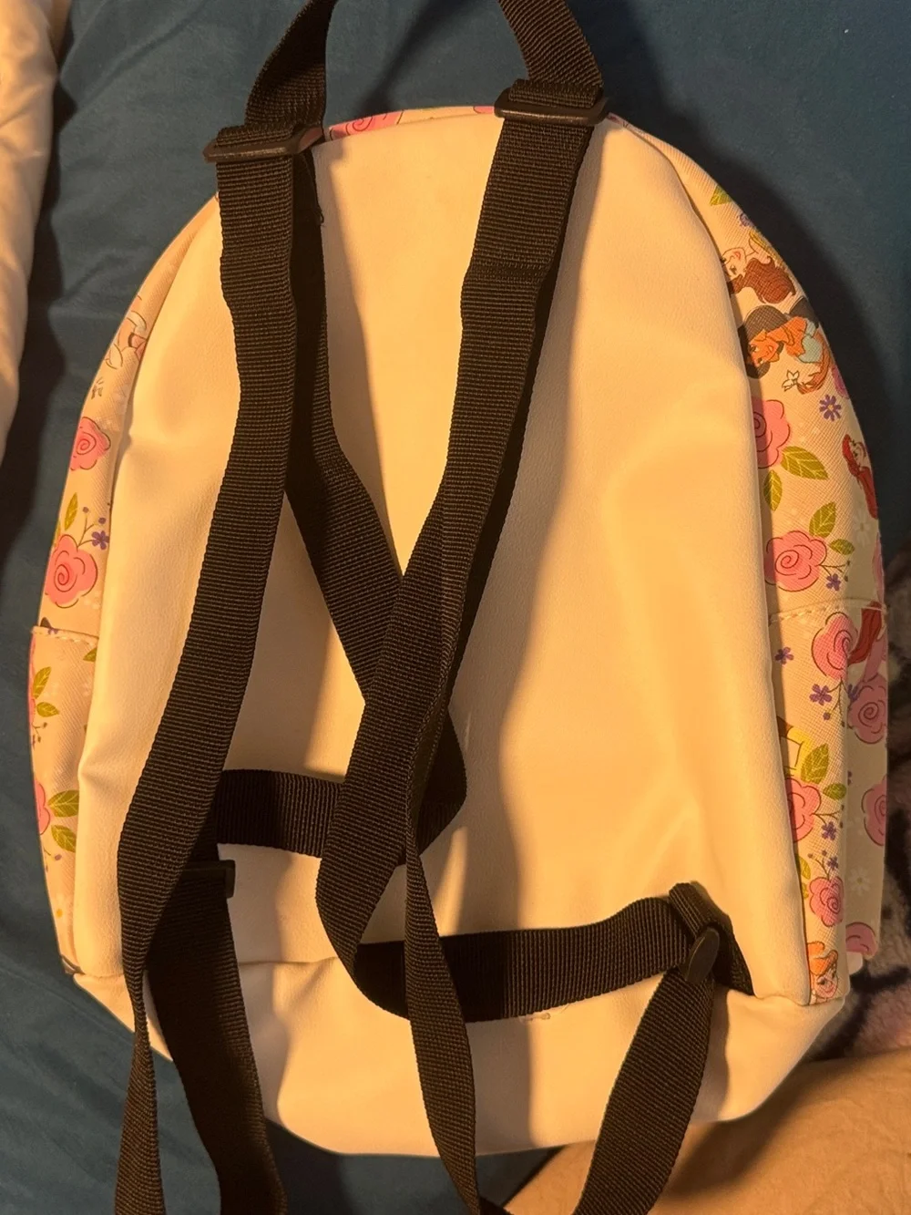 Disney Princess Cream and Pink Floral Mini Backpack